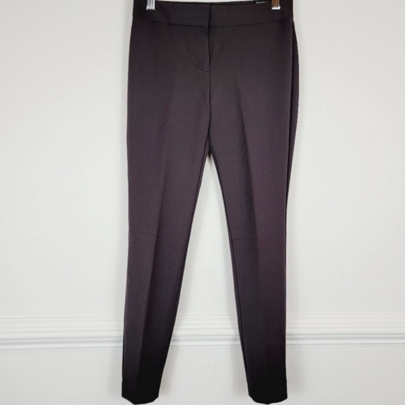 Express Stretch Mid Rise Skinny Gray Pants - Picture 5 of 7